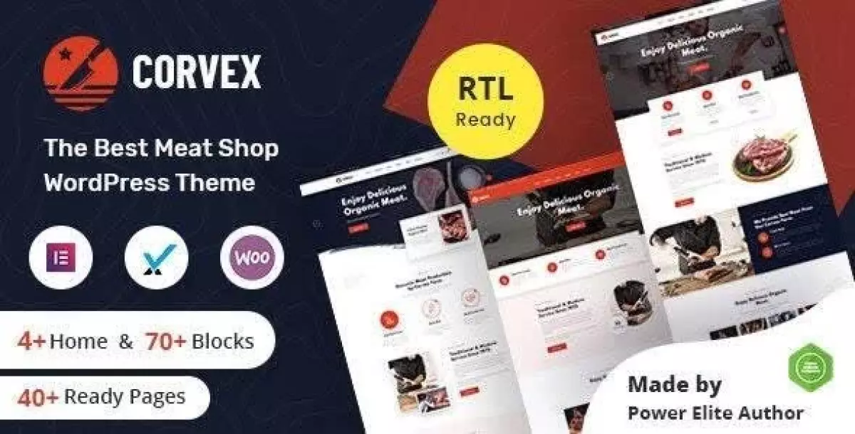 [WISH] Corvex - Butcher &amp; Meat Shop WordPress Theme +