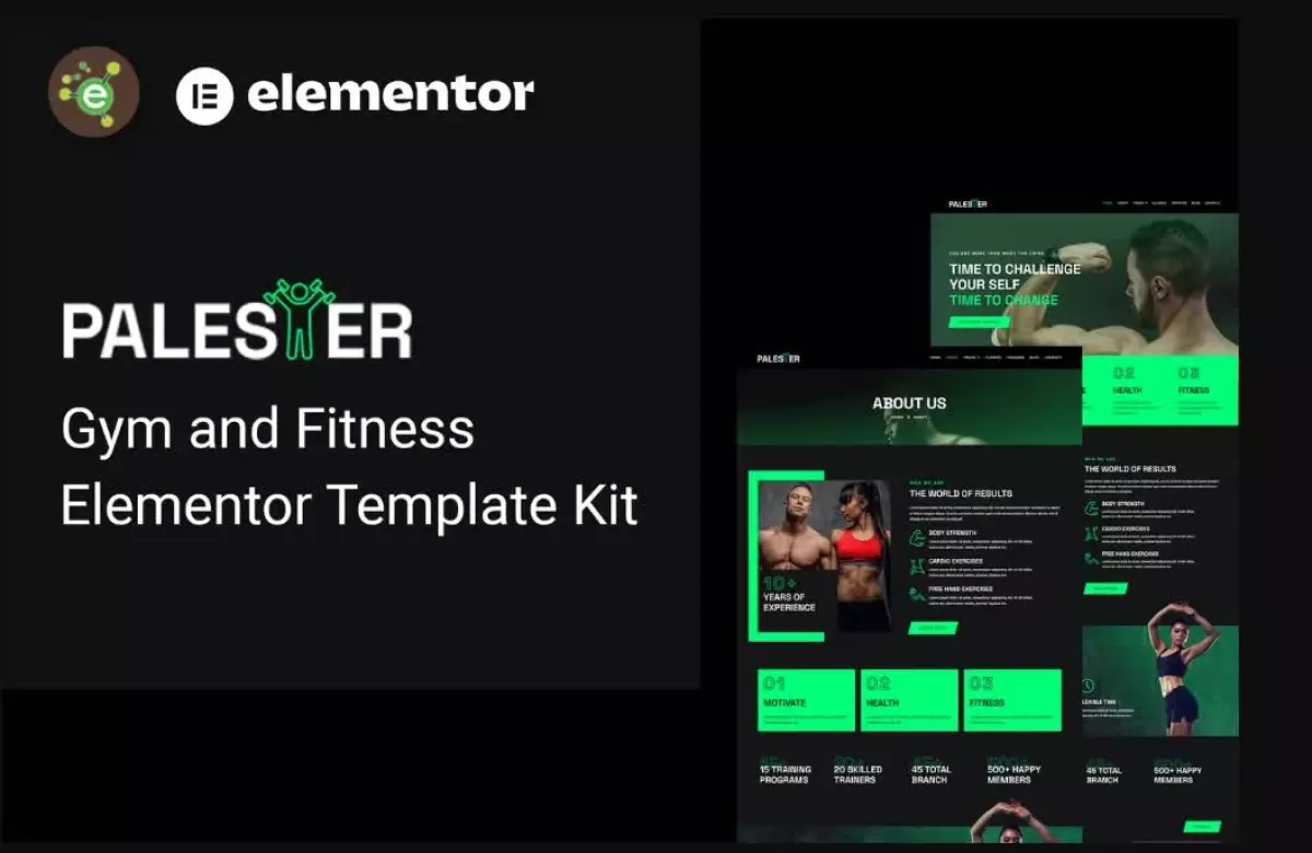 Palester - Gym & Fitness Elementor Template