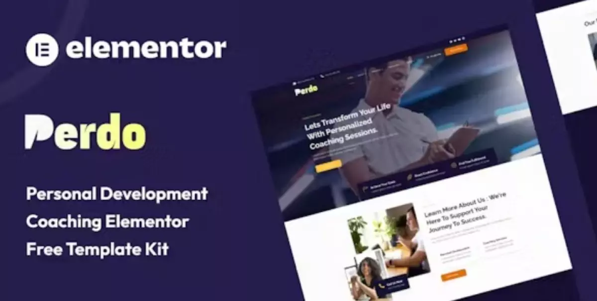 Perdo – Personal Development Coaching Elementor Template Kit