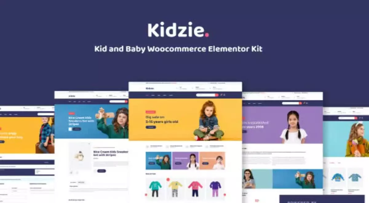 Kidzie - Baby & Kids E-Commerce Elementor Template