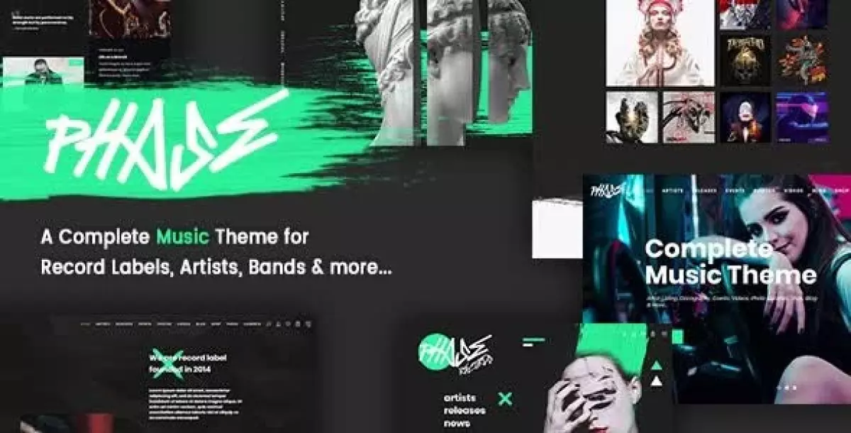 Phase - A Complete Music WordPress Theme for Record Labels and Artists
