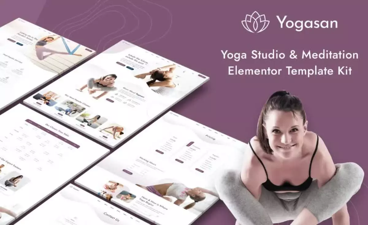 Yogasan - Yoga Studio & Meditation Elementor Template