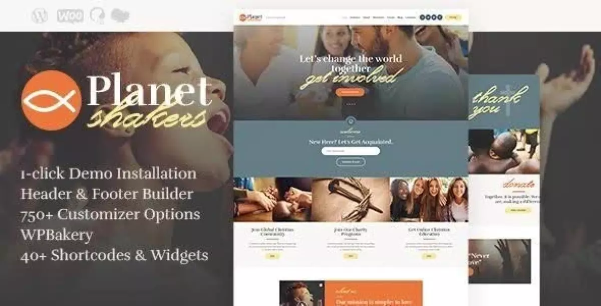 Planet Shakers | Church & Religion WordPress Theme 1.0.6