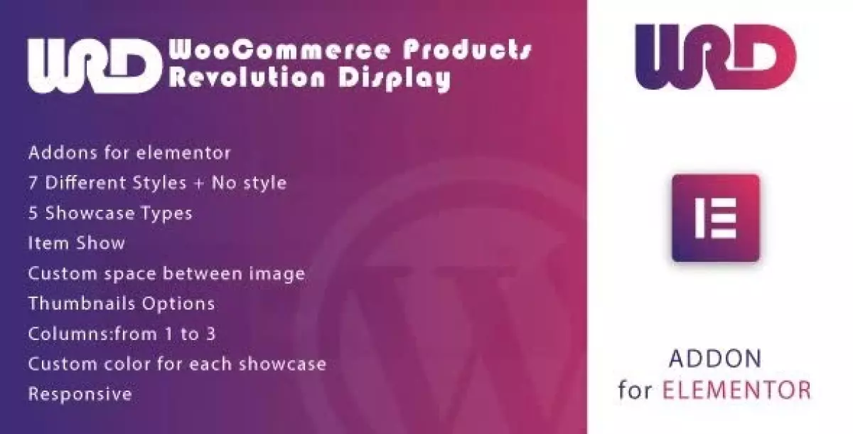 [WISH] Woocommerce Products Revolution Display for Elementor WordPress