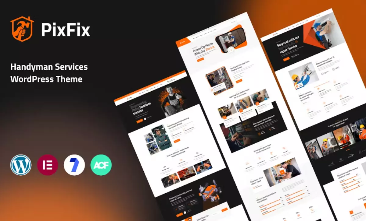 PixFix - Handyman Services WordPress Theme