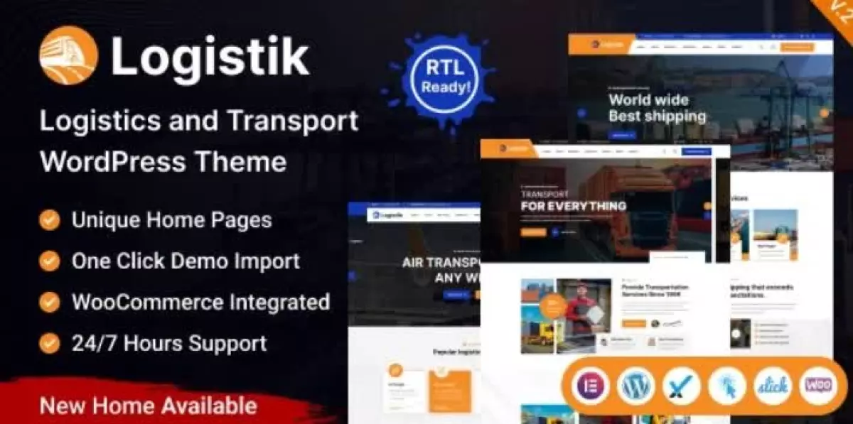 Logistik – Transport & Logistics WordPress Theme