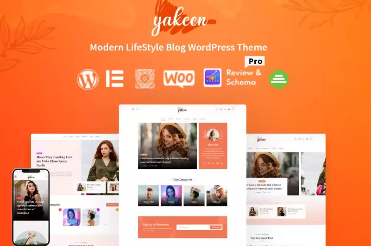 Yakeen - Lifestyle Blog WordPress Theme