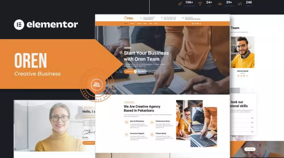 Oren - Creative Business Elementor Template