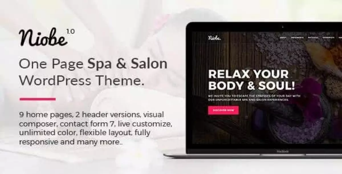 Niobe - Spa & Salon WordPress Theme