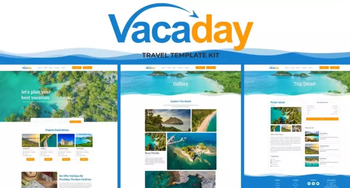 Vacaday - Travel Agency Elementor Template