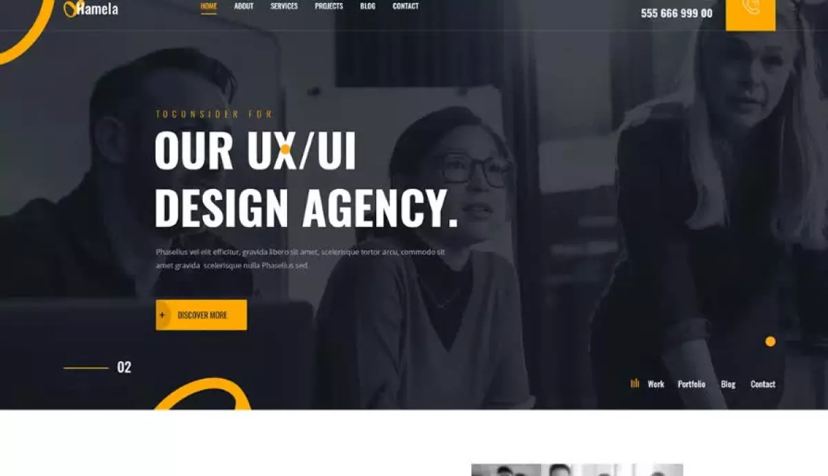 Hamela – Digital Agency Services Elementor Template