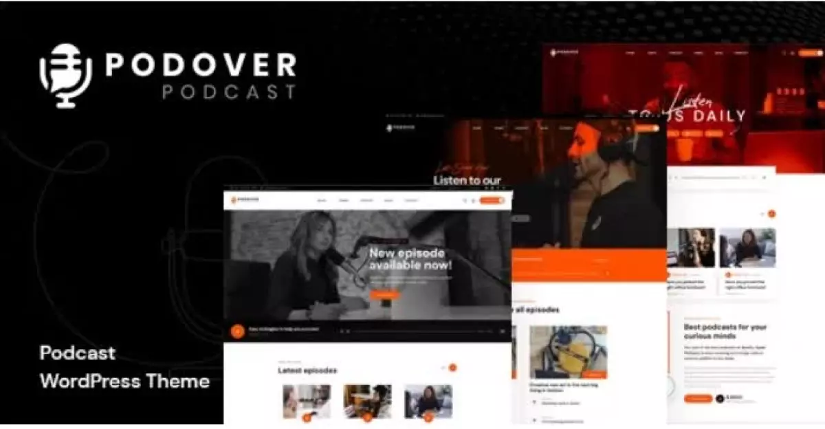 Podover - Podcast Wordpress Theme