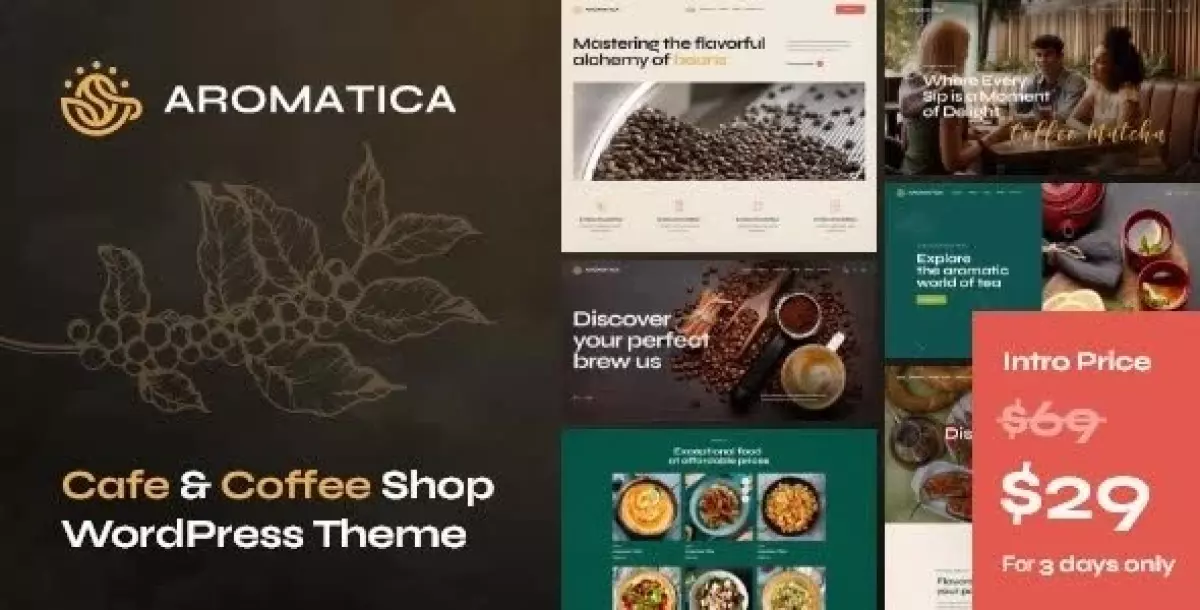 [WISH] Aromatica - Cafe &amp; Coffee Shop WordPress