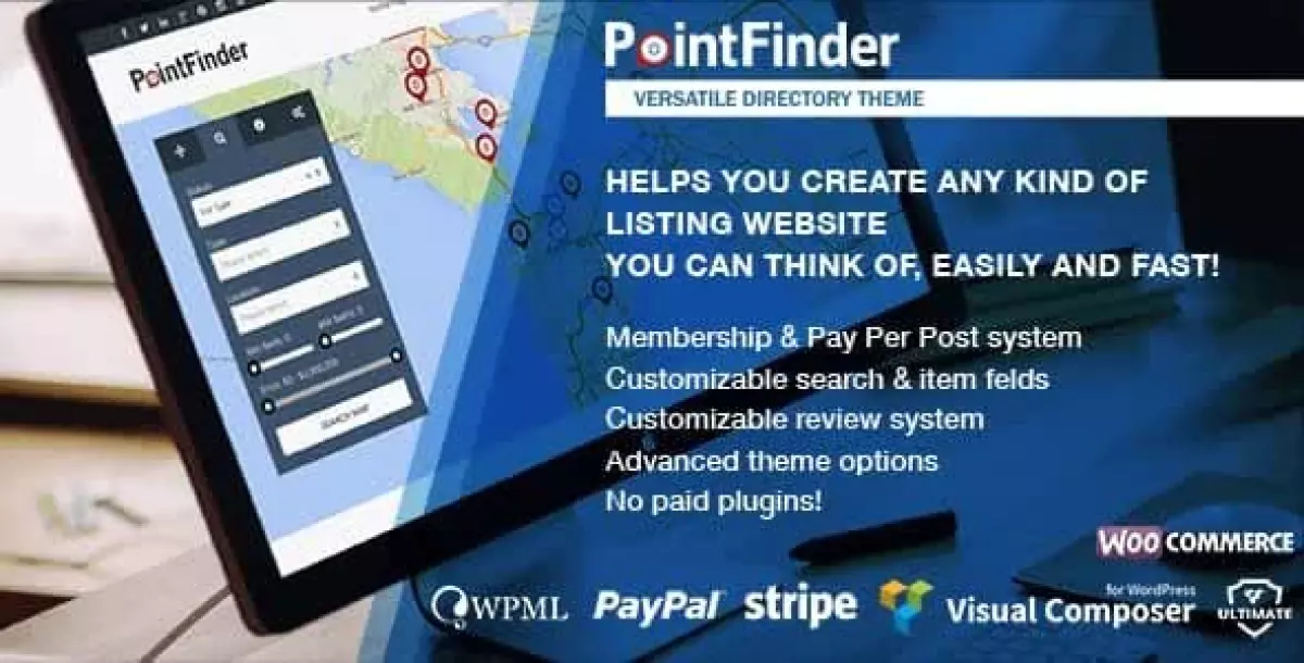 PointFinder | Directory & Listing WordPress Theme 2.2.4