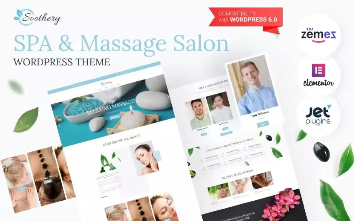 Soothery - SPA & Massage Salon Responsive WordPress Theme