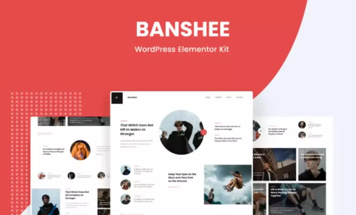 Banshee - News & Magazine WordPress Elementor Template