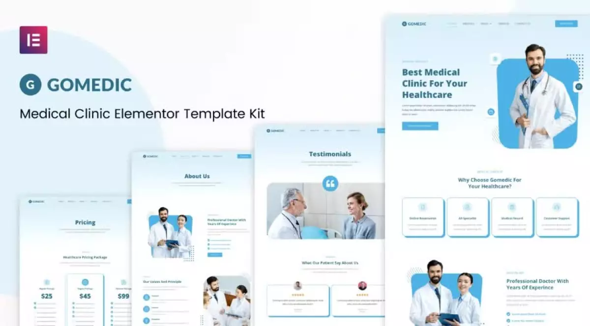 Gomedic - Medical Elementor Template