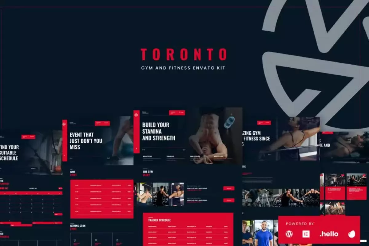 Toronto - Gym & Fitness Elementor Template Kit