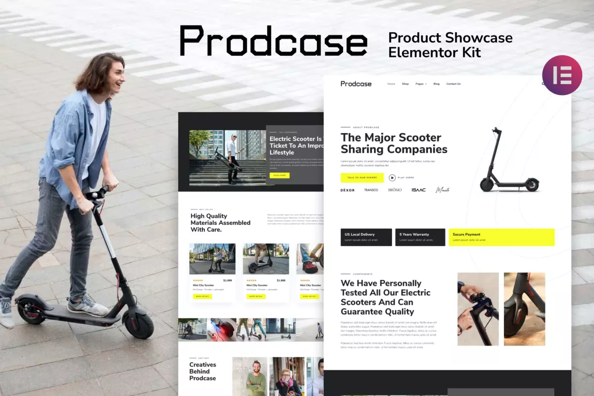 Prodcase - Product Launch & Showcase Template Kit