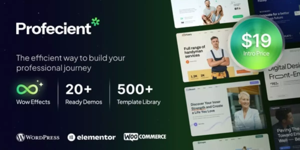 Profecient - Multipurpose Elementor Business &amp; WooCommerce WordPress Theme