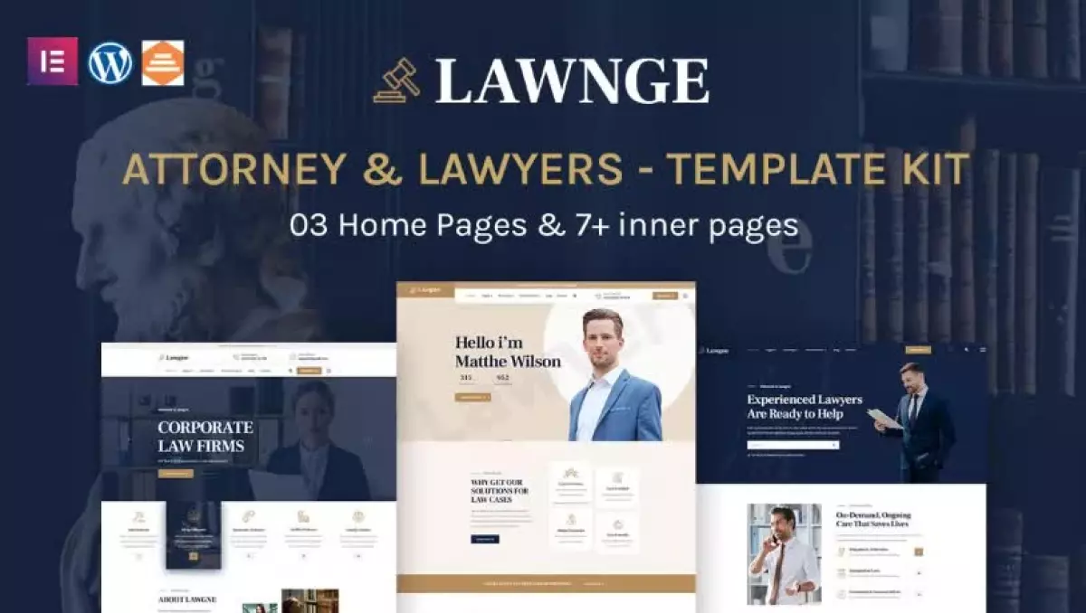 Lawgne - Attorney & Lawyers Elementor Template