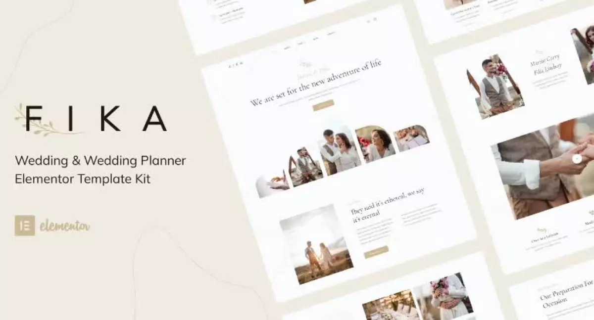 Fika - Wedding & Wedding Planner Elementor Template