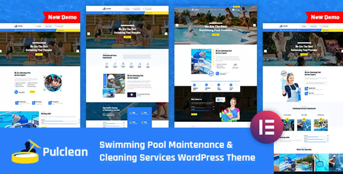 Pulclean - Swimming Pool Maintenance &amp; Cleaning WordPress Theme