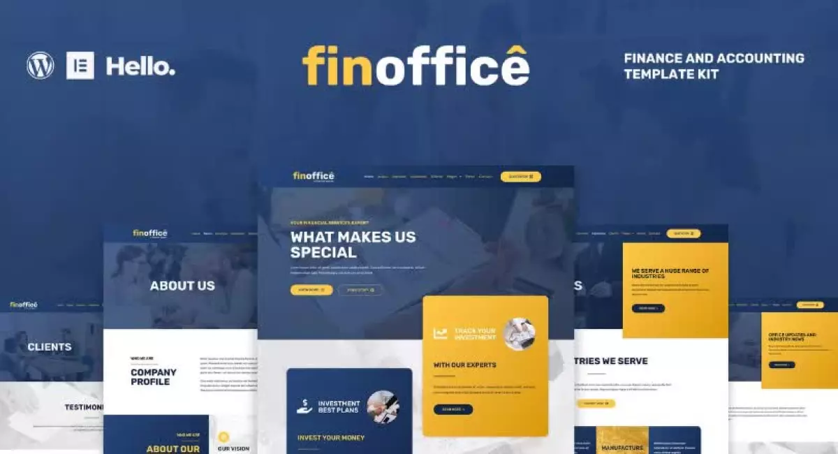 FinOffice - Finance & Accounting Elementor Template