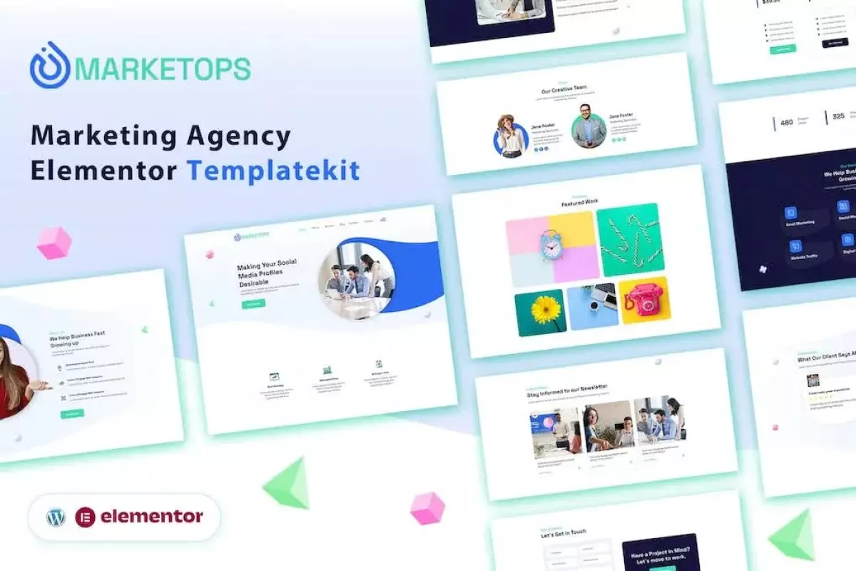 MARKETOPS | Marketing Elementor Template