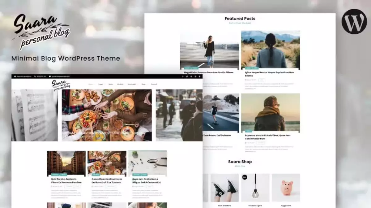Saara - Minimal Blog WordPress Theme
