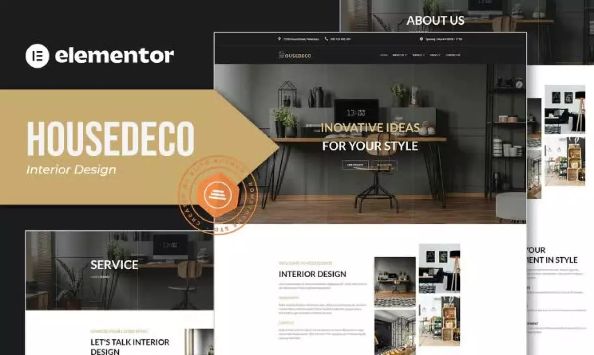 Housedeco - Interior Design Elementor Template