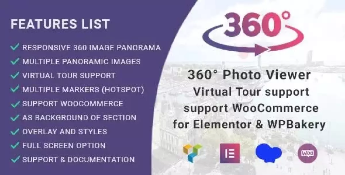 [WISH] 360° Photo Viewer (Virtual Tour) for Elementor, Gutenberg and