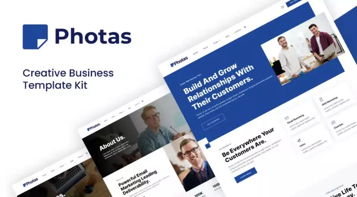 Photas - Email Marketing Company Elementor Template