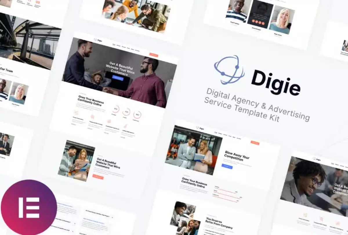 Digie | Digital Agency & Advertising Service Elementor Template