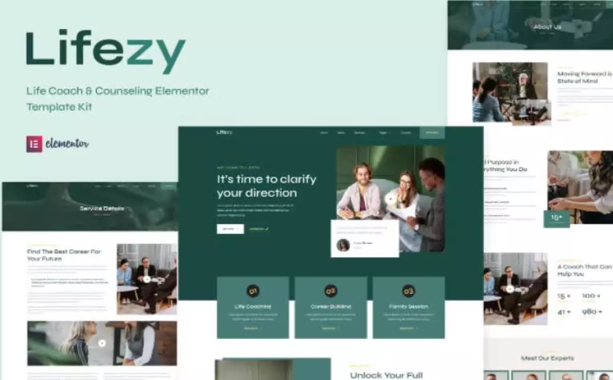 Lifezy - Life Coach & Counseling Elementor Template