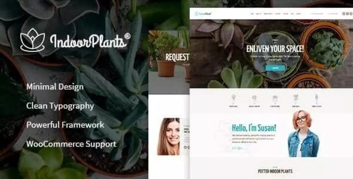 Indoor Plants | Houseplants store & Gardening WordPress Theme