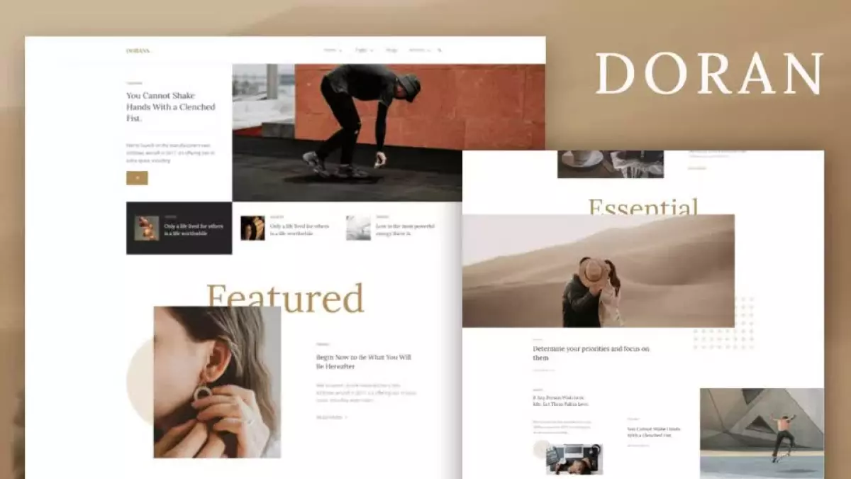 Doran - Blog & Magazine Elementor Template