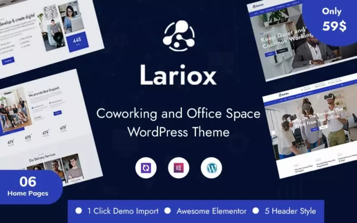 Lariox - Corporate and Business WordPress Theme