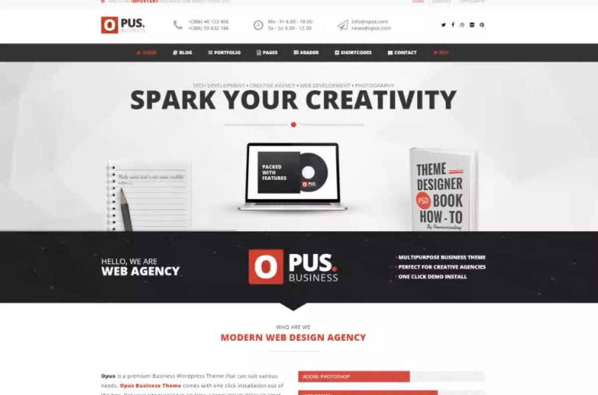 Opus - Multipurpose Business WordPress Theme