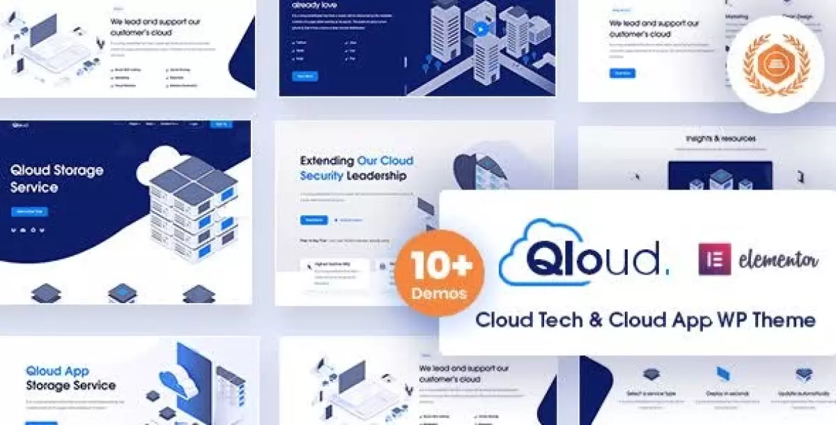 Qloud 3.0 - WHMCS, Cloud Computing, Apps & Server WordPress Theme 2.3