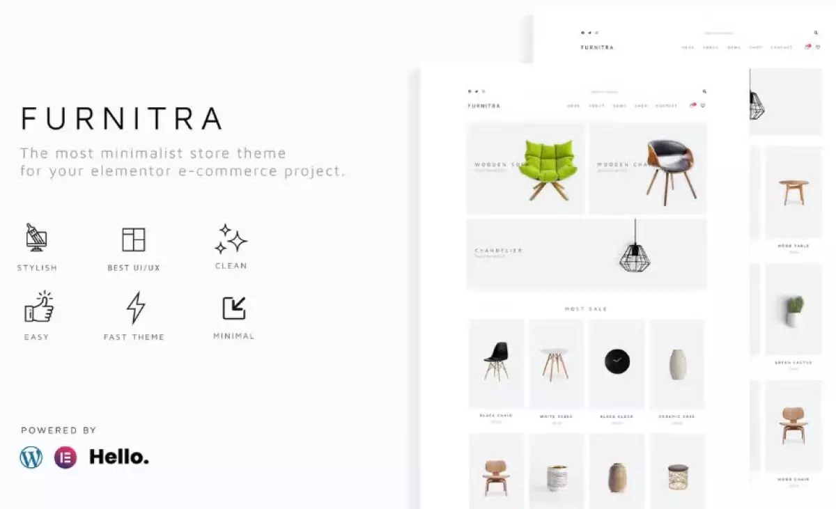 Furnitra - Modern eCommerce Elementor Template