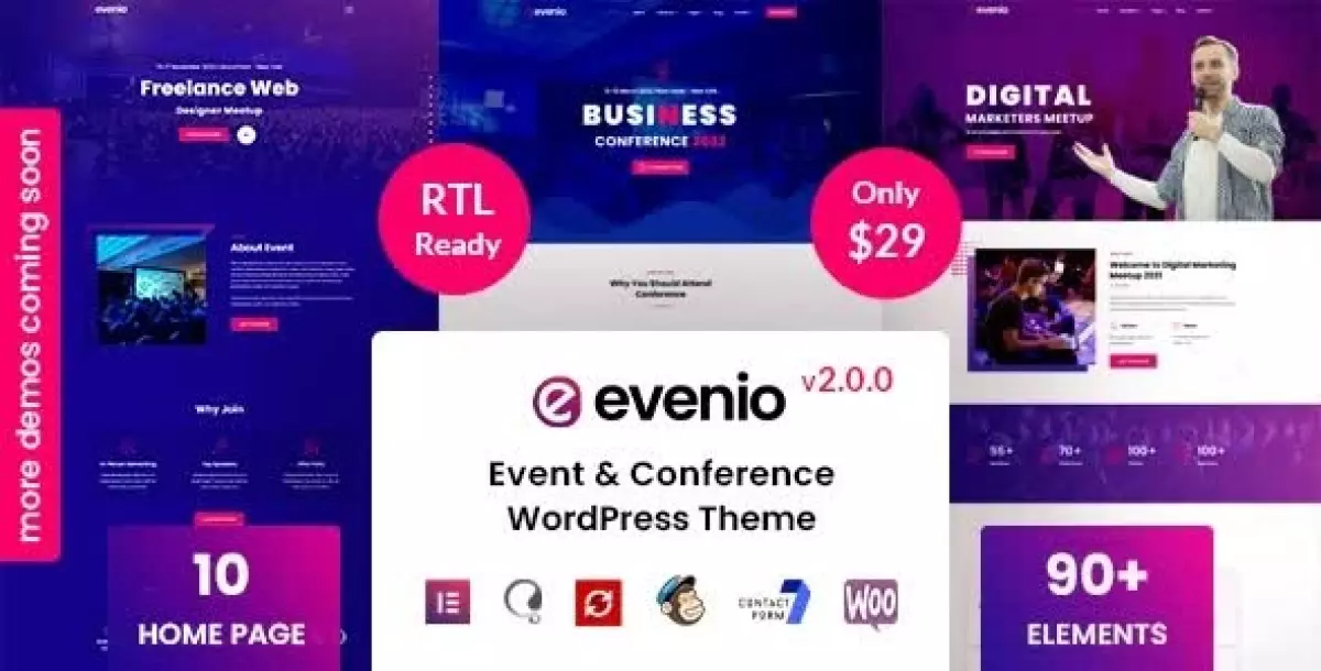 Evenio - Event Conference WordPress Theme