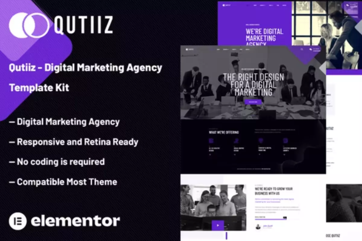 Qutiiz - Digital Marketing Agency Template Kit