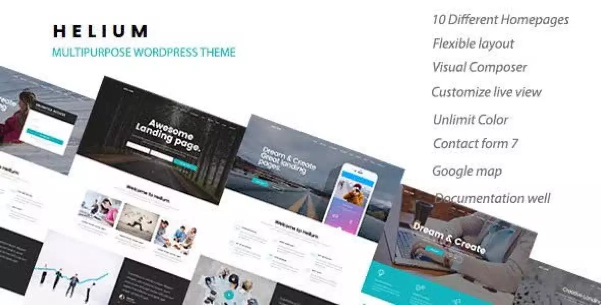 Helium - 10 in 1 Marketing WordPress Theme