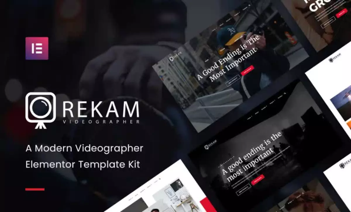 Rekam Kit - Modern Videographer Elementor Template