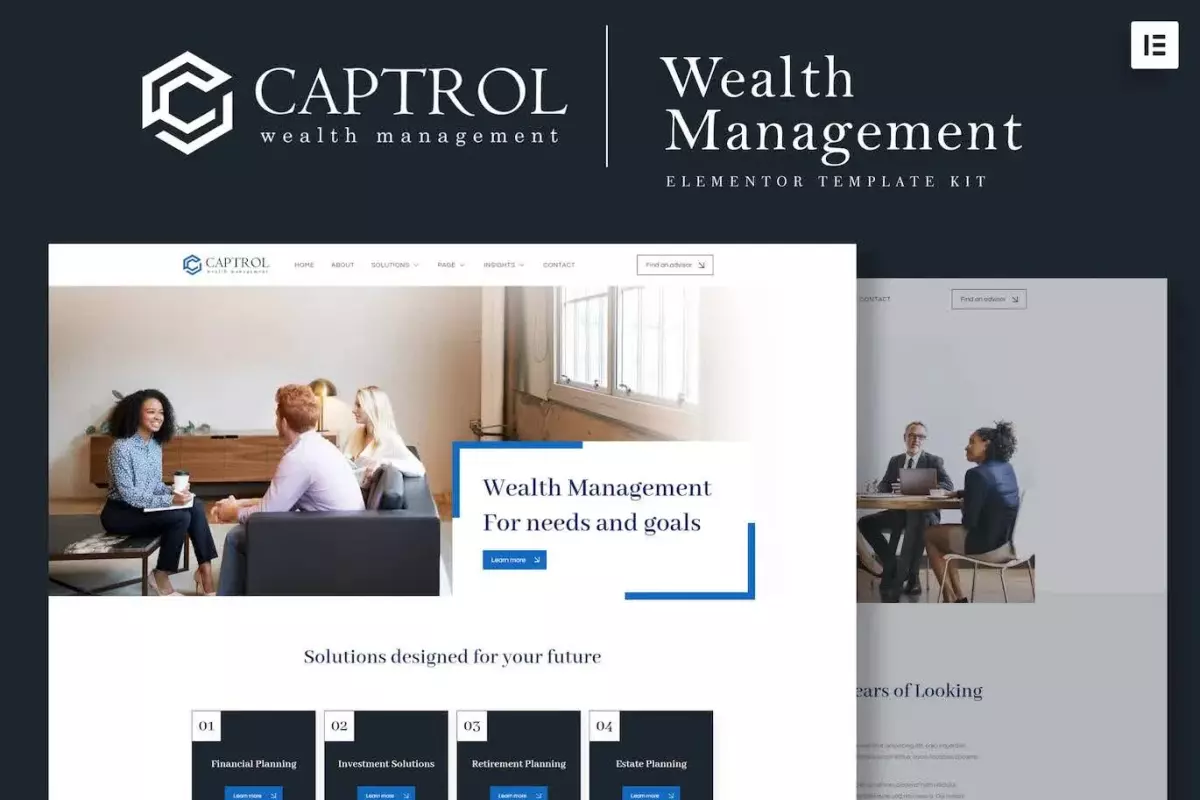 Captrol - Wealth Management Elementor Template