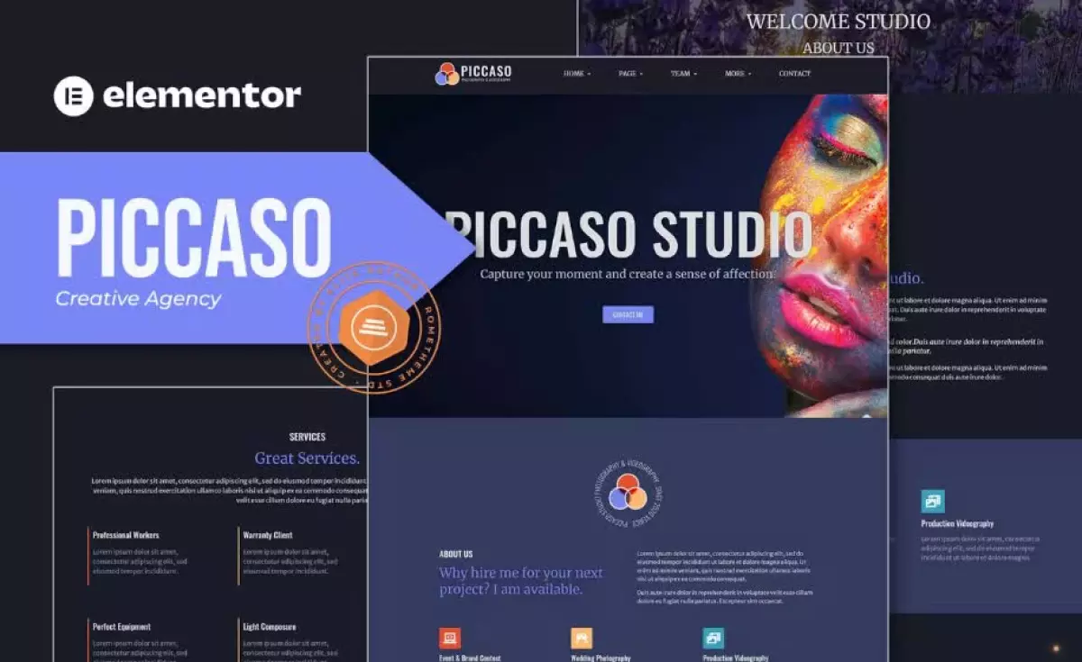 Piccaso - Photography Elementor Template