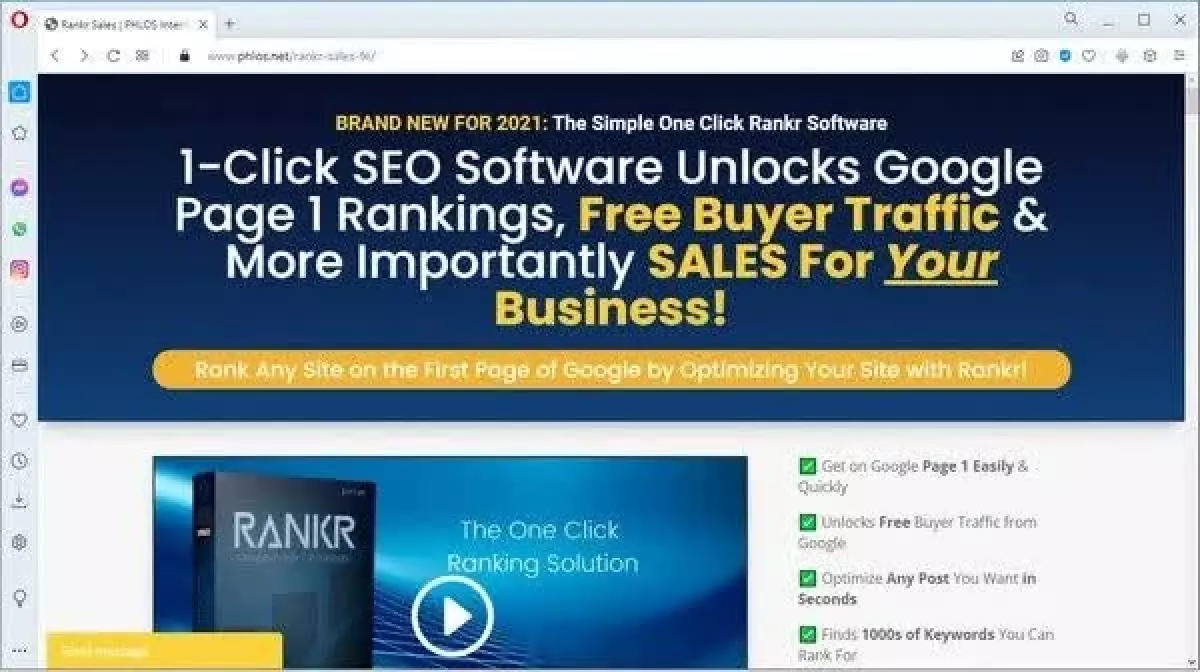 Rankr : Click SEO Software Unlocks Google Page 1 Rankings