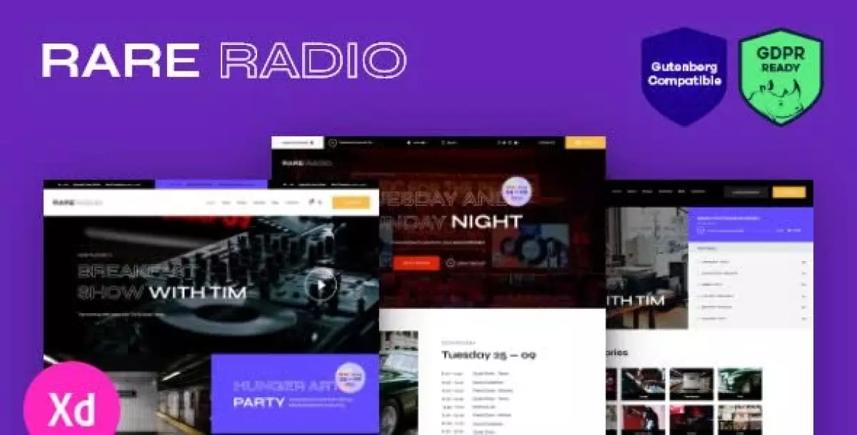 Rare Radio | Online Music Radio Station & Podcast WordPress Theme