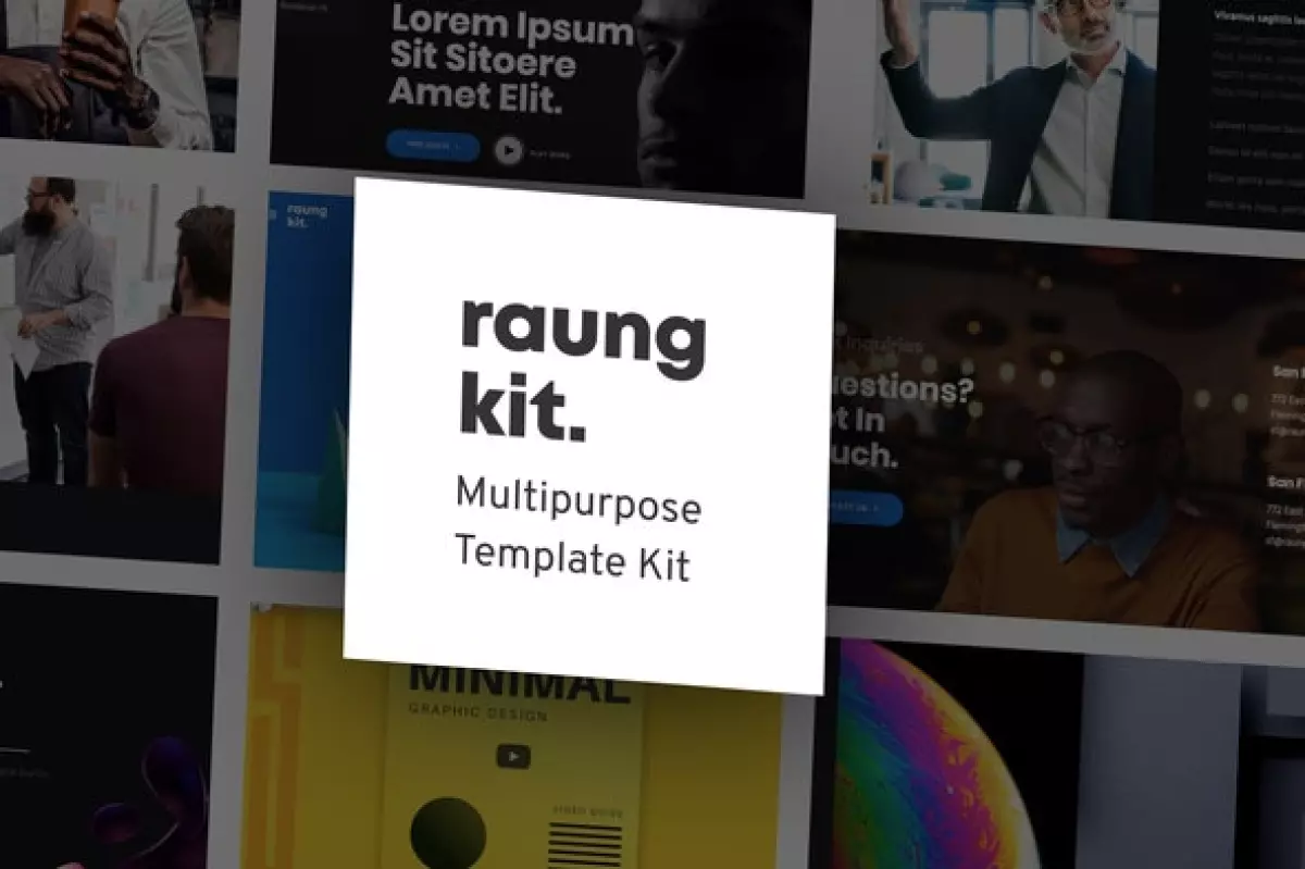 Raung - Dark Style Business Elementor Template Kit